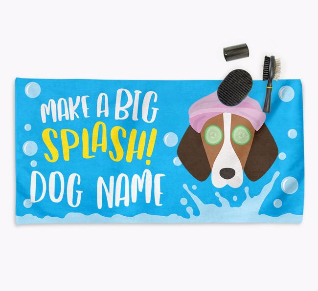 Personalised 'Make a BIG Splash' Towel for your {breedCommonName}